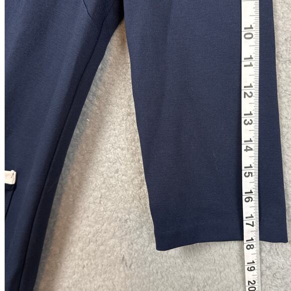 Eliza J Double Pocket Shift Dress Tailored Seams Stretch Navy Blue Size 8 NWOT - Picture 5 of 8
